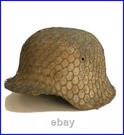 100% Authentic WW2 German Helmet Chicken Wire Full Basket, Salty + Beautiful