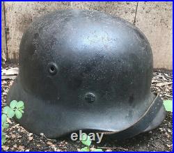 100% Authentic WW2 German Helmet Original Condition Q66