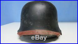 100% Original WW2 German Helmet M34 -Rare police helmet iron non-aluminum