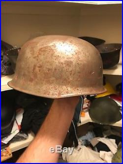 100% Original WW2 German Helmet M38 Fallschirmjager Factory Unfinished