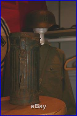 #1 WW2 GERMAN GASMASK CANISTER +bonus collection(no helmet, flag, buckle) (READ)