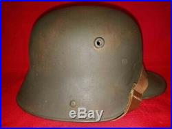 1oo% Original Ww2 Imperial German Army M/16 Soldiers Combat Helmet