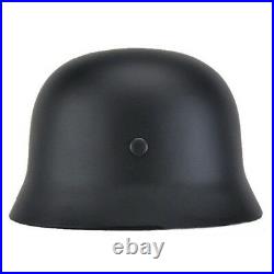56-61cm Liner Black WW2 German Elite Army M1935 Stahlhelm Retro Style Helmet