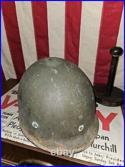 AUTHENTIC WW2 79th Infantry Division M1 Helmet