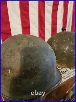 AUTHENTIC WW2 79th Infantry Division M1 Helmet