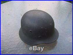 AUTHENTIC WW2 GERMAN LUFTWAFFE DROP TAIL EAGLE HELMET OWNED BY OBERST MATTNER