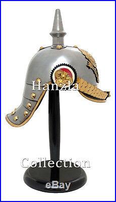 Armour German Prussian Pickle Haube Helmet WWI/WW2 Collectible Militaria Helmet