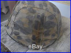 Authentic German W-SS camo helmet cover WW2