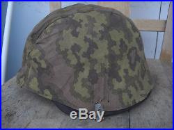Authentic WW2 German elite reversable helmet cover, division WIKING