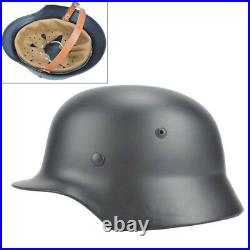 Brilliant Gray WW2 German Elite WH Army M35 M1935 Steel Helmet Stahlhelm Retro