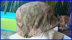 Couvre casque Allemand Elite WW2 / German WW2 Elite helmet cover oak leaf camo