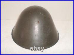 Early East German DDR M56 helmet, WW2 type liner, stamped II 12 60