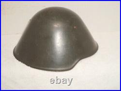 East German DDR M56 helmet, WW2 type liner, stamped I II 60