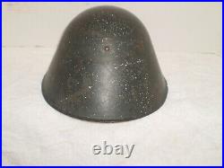 East German DDR M56 helmet, WW2 type liner, stamped ll/57. Size 57