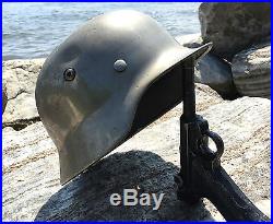 Elite German WW2 M35 Chrome COMBAT Helmet Stahlhelm 1939 Dated Pins WWII Parade