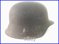 Estate Found Original German WWII M42 Late War Helmet With Liner WW2 Military