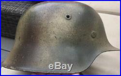 Excellent ORIGINAL WW2 M42 German Normandy camo helmet WWII Army camouflage