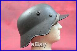 Extremely Rare WW2 German Helmet M18 Experimental Ear Cut Out ET68 Real Deal