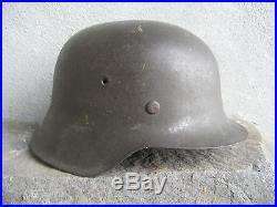 Factory Produced Original Untouched Ww2 German Late War M42 Ef66 Flat Top Helmet