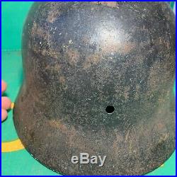 Fantastic WW2 German Army M40 Helmet Shell Found in Normandy
