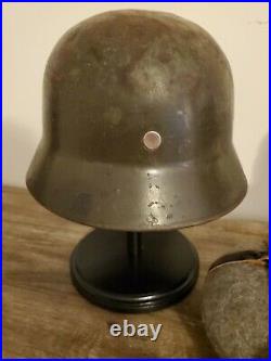 Finnish WW2 Stahlhelm Helmet Field Cap Canteen German World War 59