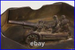 GERMANY Ashtray Gun GERMAN ww2 WWII Artillery Soldier HELMET Trench ART ARMY