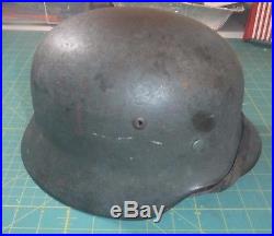 German Ww2 Army M35 Helmet (q 66)