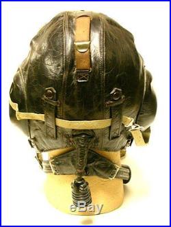 GERMAN WW2 Luftwaffe Leather Flight Helmet