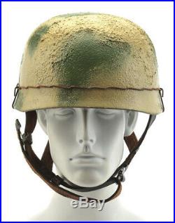 GERMAN WW2 M38 PARATROOPER FALLSCHIRMJAGER HELMET Green Tan Cammoflage