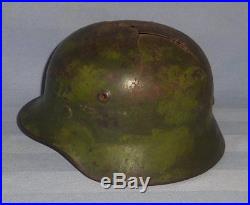 German Ww2 M40 Lw Camo Combat Helmet