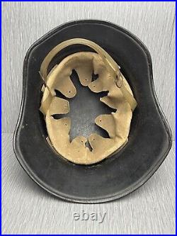 GERMAN WW2 RLB REICHSLUFTSCHUTZBUND HELMET With ERSATZ LINER & PLASTIC CHINSTRAP