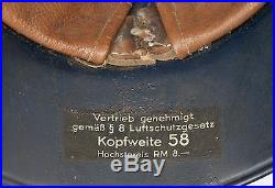 German Wwii Ww2 Luftschuts Helmet