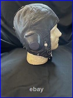 GREAT! Original WW2 German Luftwaffe LKpW101 Fur Lined Winter Flight Helmet