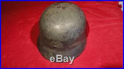GREAT WW2 GERMAN M40 HELMET WITH LINER-MAKER AND SIZE-SE66