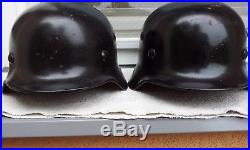 German Helmet 2x M40 Size Et62 + Q62 Stahlhelm Ww2