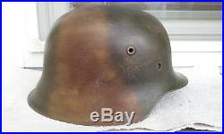 German Helmet Luftwaffe M42 Size Et64 Camo Normandy Ww2 With Liner Band
