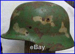 German Helmet M35 Russian Front Camo Ww2 Stahlhelm Wh Lw Elite Cernigov Dniepr