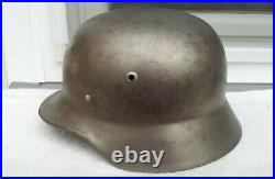 German Helmet M35 Size E. F. 62 Ww2 Stahlhelm + 3x Rivets