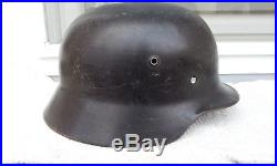 German Helmet M35 Size E. F. 64 Ww2 Stahlhelm Wehrmacht Luftwaffe
