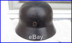 German Helmet M35 Size E. F. 64 Ww2 Stahlhelm Wehrmacht Luftwaffe