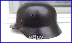 German Helmet M35 Size E. T. 64 Ww2 Stahlhelm Wehrmacht Luftwaffe