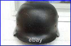 German Helmet M35 Size E. T. 66 Ww2 Stahlhelm