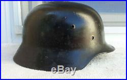 German Helmet M35 Size Ef66 With Liner Band Ww2 Stahlhelm