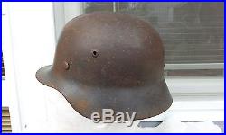 German Helmet M35 Size Ns60 Stahlhelm Wehrmacht Luftwaffe Ww2