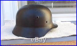 German Helmet M35 Size Q62 Ww2 Stahlhelm