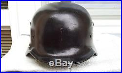 German Helmet M40 + Chinstrap Size Hkp66 Stahlhelm Wehrmacht Luftwaffe Ww2