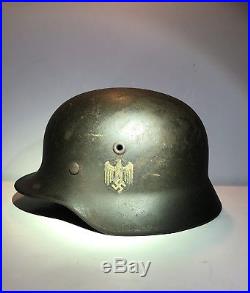 German Helmet M40 Q64 Heer SD World War 2 II Army Original