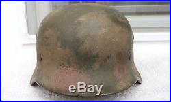 German Helmet M40 Size 64 Camo Wehrmacht Luftwaffe Ww2 Stahlhelm