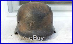 German Helmet M40 Size Et66 Ww2 Stahlhelm Low Serial N. O45