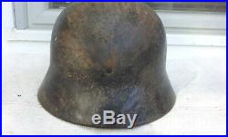 German Helmet M40 Size Et66 Ww2 Stahlhelm Low Serial N. O45